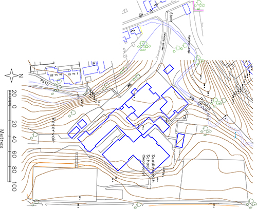 Current location of Saddleworth School, Uppermill