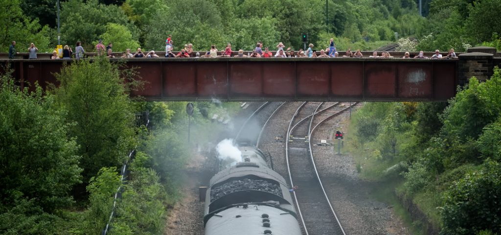Flying Scotsman exits the Standedge Tunnel (Photo:©Stuart Coleman)