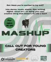 MASHUP poster MASHUP calls for young creators to be part of creative explosion
