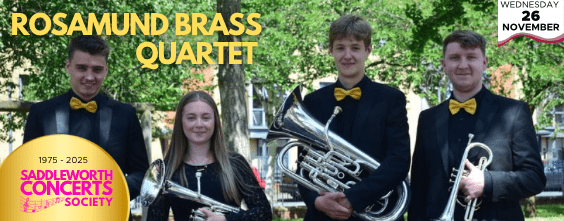 Rosamund Brass Quartet Award-wining Rosamund Brass Quartet takes centre stage in Delph